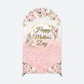 Lofaris Pink Bokeh Floral Happy Mothers Day Arch Backdrop